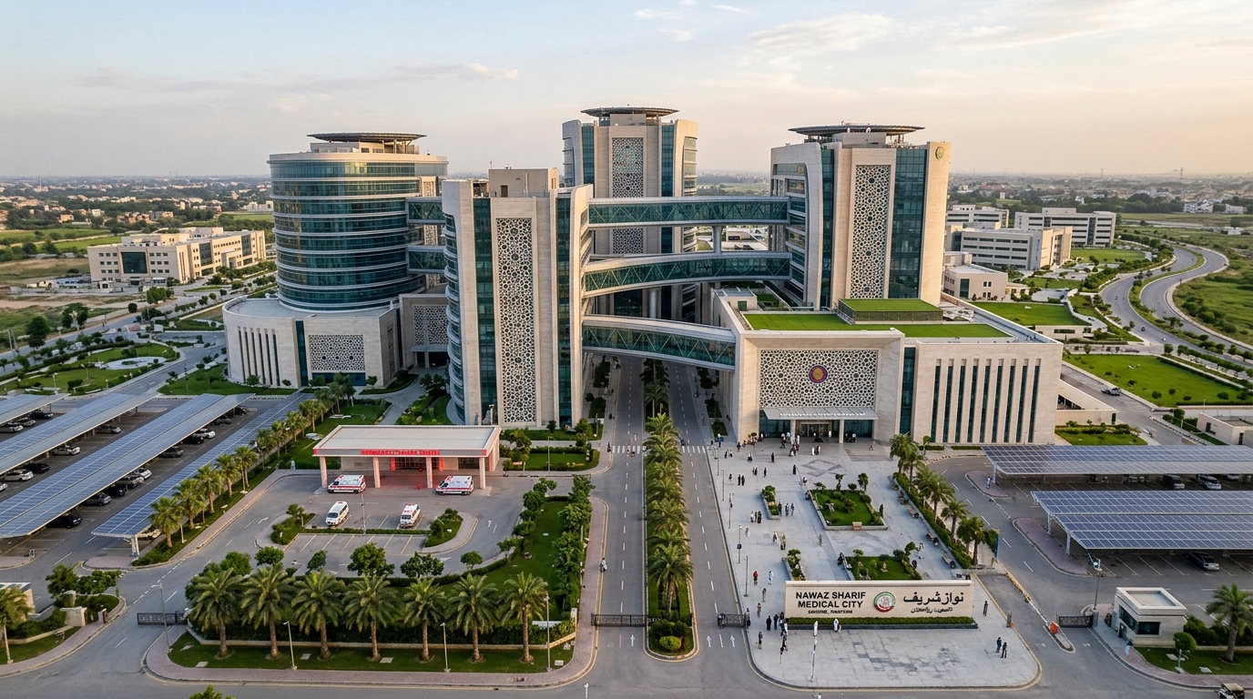 Nawaz Sharif Medical City Campus 3D Render